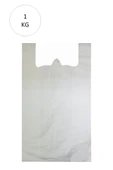 Beyaz Atlet Poşet Büyük Boy 32x57 cm Takriben 72 Adet 1 Kg - 1