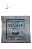Kalın Şeffaf Atlet Poşet Orta Boy 27x47 Cm 1 Kg (3 Paket-Takriben 435 Adet) - 1