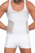 Beyaz Emay E1006 Fileli Erkek Korse Atlet thumbnail 1