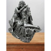 Paris&Helen 17 Cm Mitolojik Kahraman Heykel Dekor Hediyelik Eşya - 3
