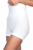 Beyaz Emay 2055 Yüksek Bel Masajlı Boxer Korse thumbnail 3
