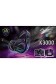 K3000 Gamelone Rgb Led Işıklı Kulaküstü Kulaklık - 2