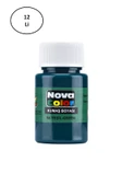 Nova Color Kumaş Boyası Şişe Yeşil Renk 12'li - 1