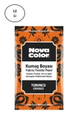 Nova Color Toz Kumaş Boyası Turuncu 12 Gr Nc-906 12'li - 1