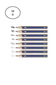 Faber-Castell Goldfaber 1221 Dereceli Kurşunkalem 5B 12'li - 1