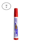 Bic Velleda 1701 Eco Yuvarlak Uç Beyaz Tahta Kalemi Kırmızı (12 Li Kutu) - 3