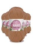 5 Adet Cotton Lüks Yelek Tunik Kazak Bluz Hırka İpi Yünü Soğan Kabuğu 97557 - 1
