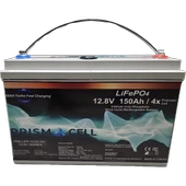 Prismacell LiFePO4 Akü 150A  12.8 Volt 2kWh Lityum Marin, Karavan, 12V 150 Amper Solar Akü Batarya - 1