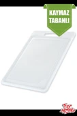 Kesme Tahtası Plastik Büyük Kesme Sunum Tahtası Kesim Panosu 225x325 Mm Royaleks-FR-108 - 2