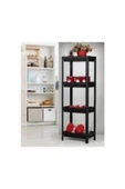 Shelf Unit Raf Ünitesi Siyah Renk 4 Katlı Royaleks-81414 - 1