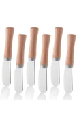 Bambu Saplı Tereyağ Bıçağı 6lı Royaleks-BŞSTB06 - 1