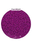 Fuşya Renk 4 mm Yaklaşık 220 adet/20 gram Cam Boncuk Oya Yazma Bileklik ve Kolye - 1