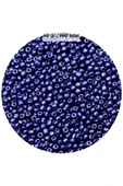 Lacivert Renk 4 mm Yaklaşık 660 adet / 60 gram Cam Boncuk Oya Yazma Bileklik ve Kolye - 1