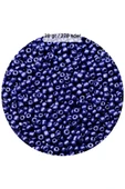 Lacivert Renk 4 mm Yaklaşık 220 adet/20 gram Cam Boncuk Oya Yazma Bileklik ve Kolye - 1