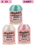 3 Adet Altınbaşak Oya ve Dantel İpi 20 gr - Royaleks - No: 905 - 840 - 317 - 1