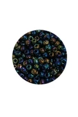 Dökme Cam Kum Boncuk (8/0) 3 mm - 60 Gram - Lacivert Yeşil - BNC210 - 2