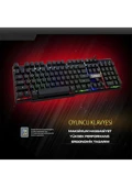 K2 Rgb Klavye ışıklı oyuncu klavyesi - 5