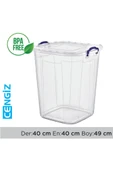 Saklama Kutusu Kare Multibox Şeffaf 50 Lt. Royaleks-E630 - 1