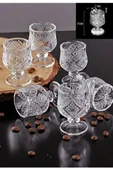 Kristal Kahve Yanı Bardağı 6lı Royaleks-R1720 - 1