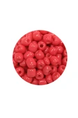 Dökme Cam Kum Boncuk Büyük Boy (6/0) 4 mm - 60 Gram - Açık Kırmızı - BNC125 thumbnail 2