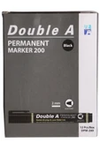 Double A Permanent Yuvarlak Uçlu Kalem Siyah  12'li - 1