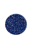 Dökme Cam Kum Boncuk (11/0) 2 mm - 20 Gram -  Koyu Mavi - BNC017 - 2
