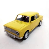 Oyuncak Metal Model Araba 1/36 Çek Bırak Sarı Hacı Murat 124 - 1