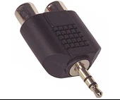 3.5 MM ST ERKEK / 2RCA DİŞİ ÇEVİRİCİ JACK - 1