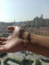 Beşli Nazar Boncuklu Altın Bileklik - 3