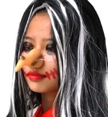 Ten Rengi Gerçekçi Lastik Aparatlı Cadı Burnu thumbnail 2