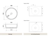 Esvit Lapino Bold 6736 - Tezgahüstü Lavabo - 2