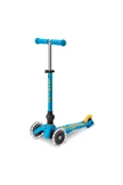 Micro Mini Scooter Deluxe Foldable 3 Tekerlekli Scooter LED Ocean Blue Mavi 2-5 Yaş - 2