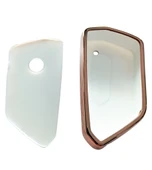 Volkswagen Golf 8 Seat Cupra Skoda Octavia Uyumlu Kumanda Anahtar Kılıfı Oto Anahtarlık Beyaz Gold - 5