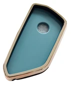 Volkswagen Golf 8 Seat Cupra Skoda Octavia Uyumlu Kumanda Anahtar Kılıfı Oto Anahtarlık Gri Gold thumbnail 4