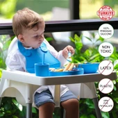 Babychefs Silikon Bebek Beslenme Seti 6 Parça-Mavi - 3
