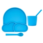 Babychefs Silikon Bebek Beslenme Seti 6 Parça-Mavi - 6