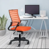 Asbir Mobilya Capri Fileli Metal Ayaklı Ev Ofis Koltuğu Çalışma Koltuğu - 4