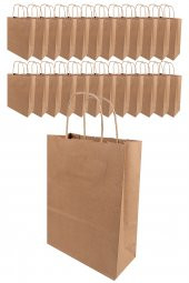 Kraft Çanta 18X24 cm İpli 25 Ad - 1