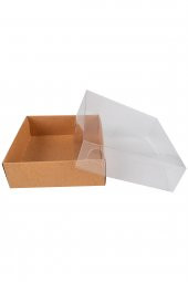 Kraft Asetat Kapaklı Kutu 9x9x3 25 Ad - 2