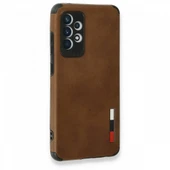 Samsung Galaxy A73 5G Kılıf Deri Görünümlü Silikon Kılıf Azn-Loop thumbnail 1