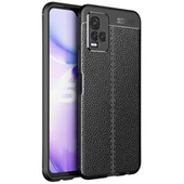 Vivo Y33S / Y21S / Y21 Kılıf Deri Görünümlü Silikon Kılıf Azn-Focus thumbnail 1