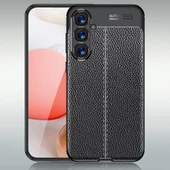 Samsung Galaxy S23 FE Kılıf Deri Görünümlü Silikon Kılıf Zr-Nisss thumbnail 2