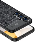 Samsung Galaxy S23 FE Kılıf Deri Görünümlü Silikon Kılıf Zr-Nisss thumbnail 1