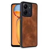 Xiaomi Poco C65 / Redmi 13C Kılıf Deri Görünüm Silikon Kapak Azn-Aras thumbnail 1