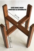 Çiçek Saksı Altlığı Raf - Çiçek Stand - 1 Adet - 2