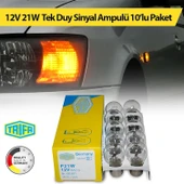 12V 21W Tek Duy Sinyal Ampulü Trifa 10'lu Paket 00381 - 1