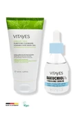 VITAYES Retinol Alternatifi Bakuchiol %1cilt Serumu Ve Siyah Nokta Karşıtı Yüz Temizleme Jeli Avantajlı Set thumbnail 1
