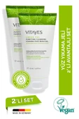 VITAYES Akneye Yatkın Ciltler Için Yeşil Çay Özlü Derin Temizleme Arınma Yüz Yıkama Jeli Avantajlı Ikili Set - 1