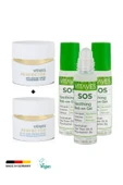 VITAYES Gündüz Kremi SPF15 Gece Kremi Akne Karşıtı Doğal Çay Ağacı Özlü Serum Avantajlı Set - 1
