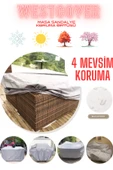 westcover Bahçe Mobilya Koruma Örtüsü Brandası 300x160cm Gri - 2